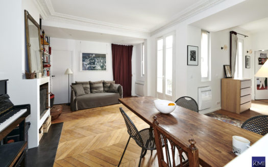 PERE LACHAISE -3 pièces en parfait état avec TERRASSE+CAVE.