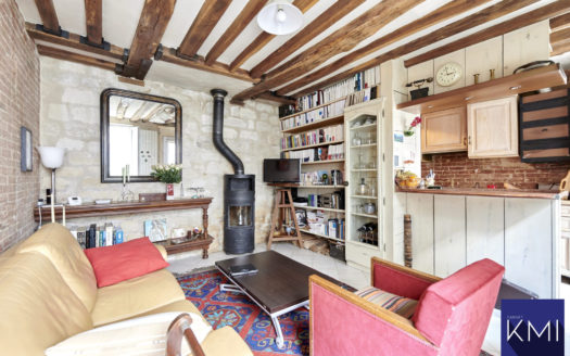 PARMENTIER – 2 pièces type maison + cave